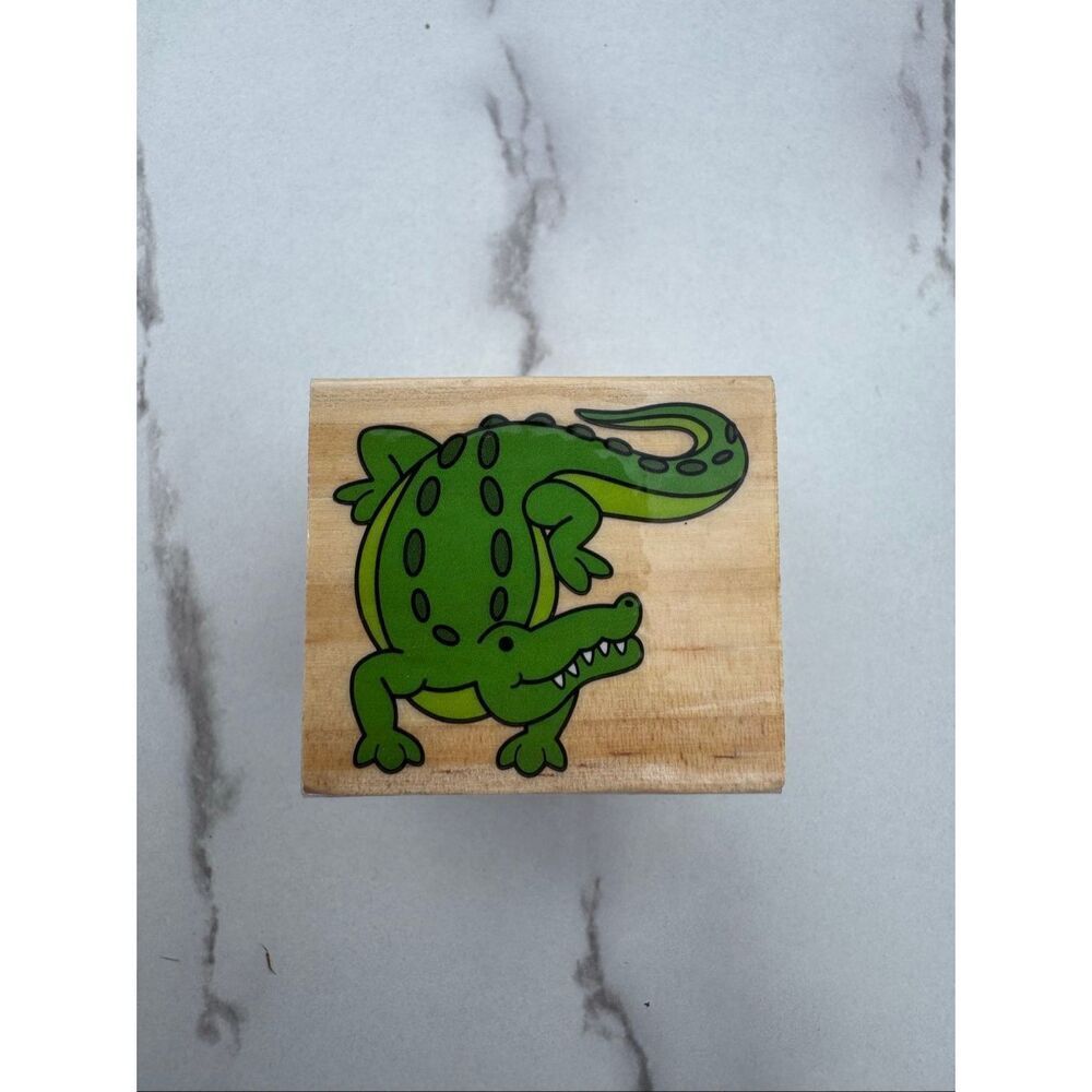 New Cartoon Crocodile Rubber Stamp